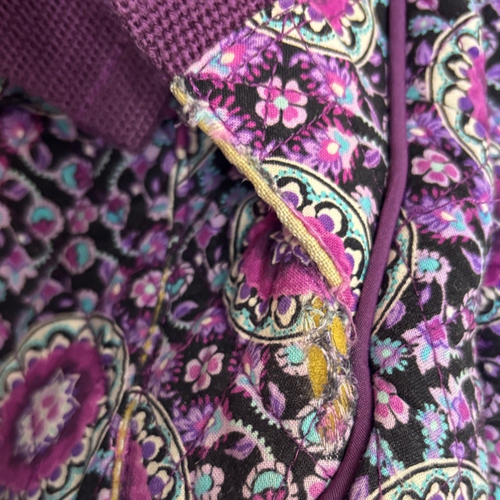 Vera Bradley Floral Purple Backpack As Is Condition VB9420 - Picture 7 of 11